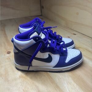 Nike Kids Purple and White Sneakers